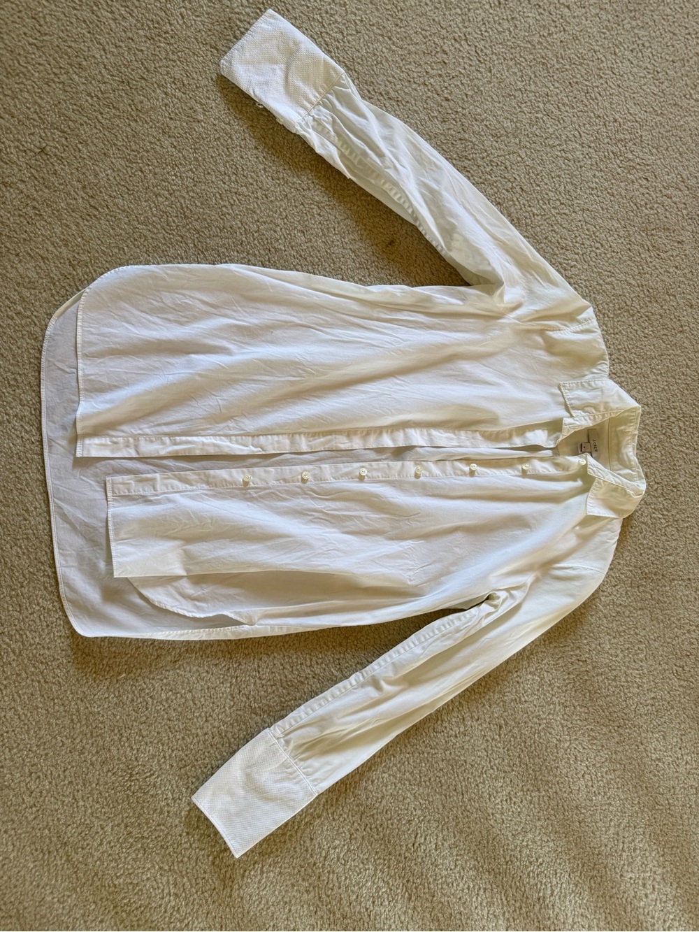 J. Crew White Button-Down Shirt size 0